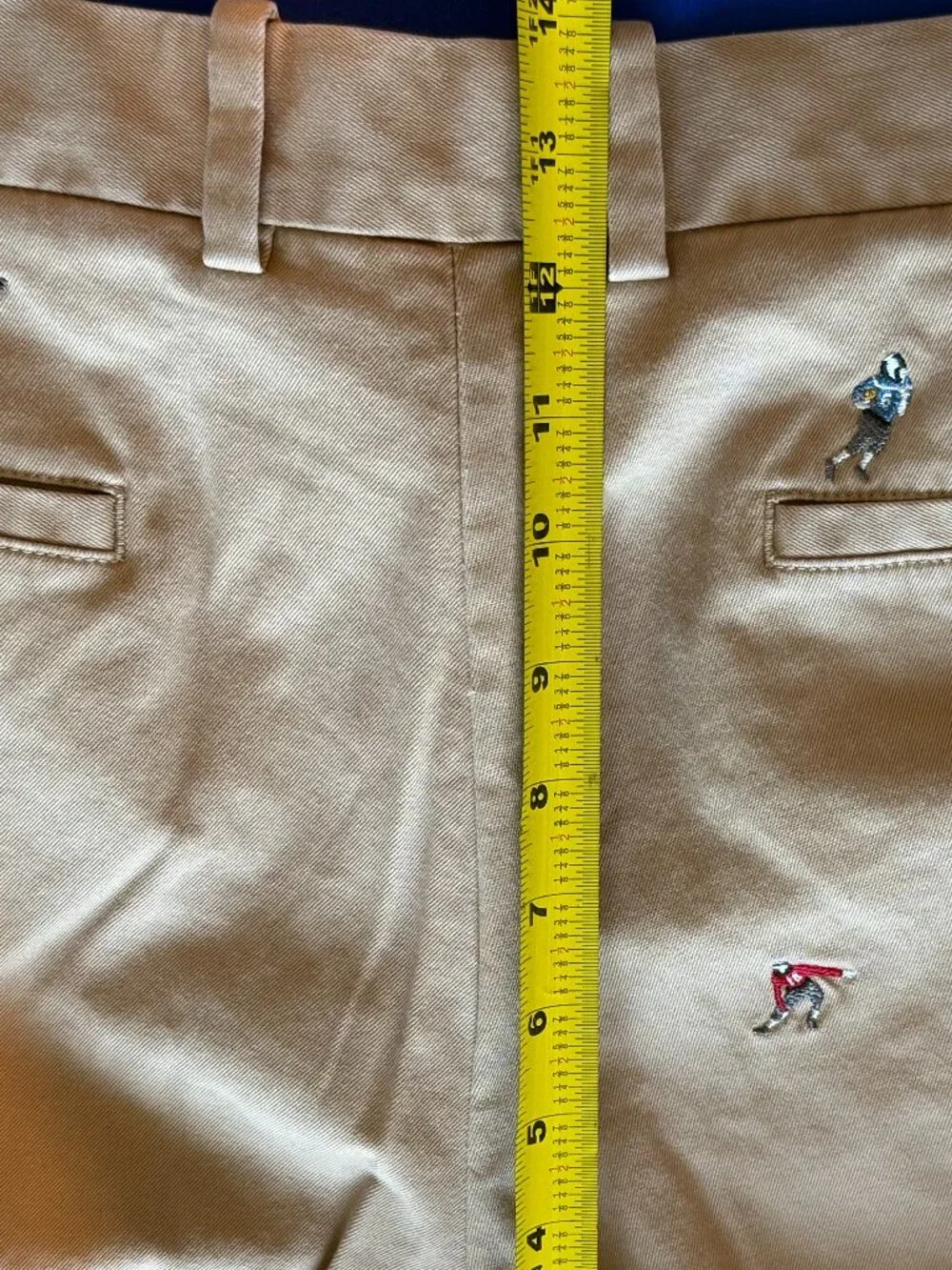 Brooks Brothers Men's Milano Fit Football Embroidered Chino Pants | Tan Khaki